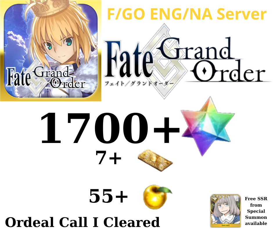 [NA] Fate/Grand Order 1700 Quartz